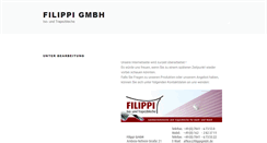 Desktop Screenshot of filippigmbh.de